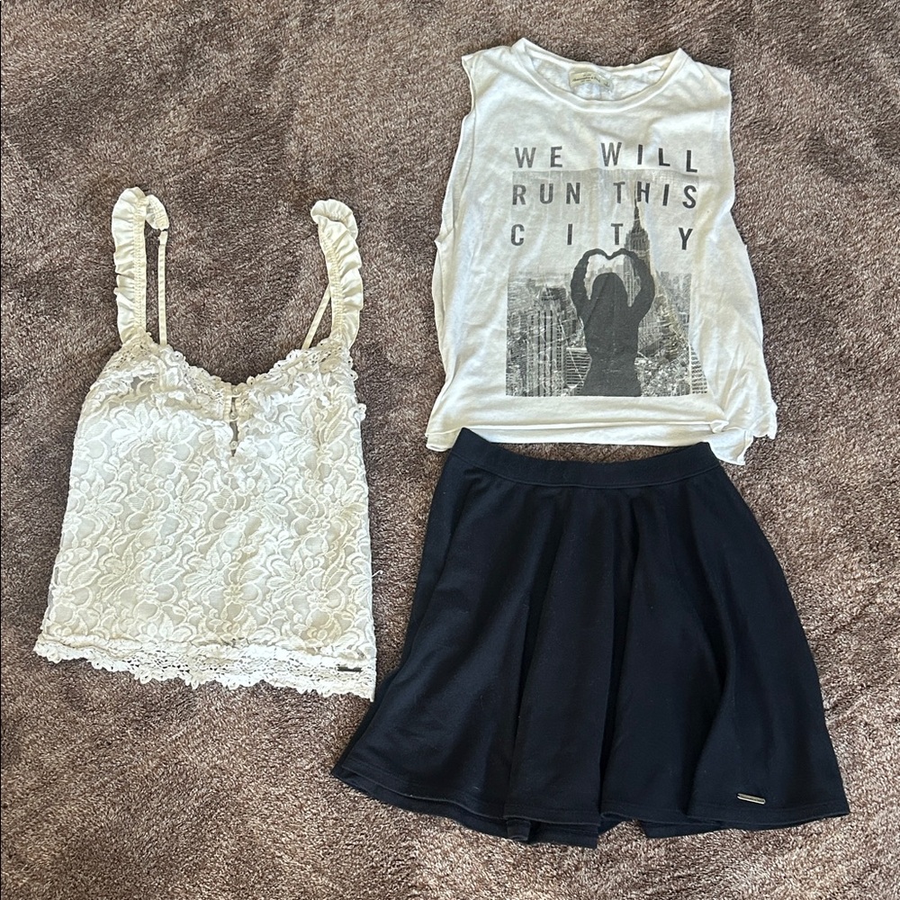 Abercrombie & Fitch Skirt & Top Set
